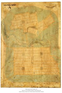 Image: Green and yellow map of city